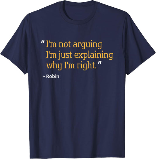 ROBIN Gift Quote Funny Birthday Personalized Name Idea T-Shirt - T-Shirt | Navy