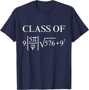 Class of 2025 math equation geek graduation teacher nerd Women T-Shirt - T-Shirt | Navy