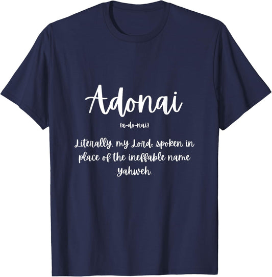 Adonai Description T-Shirt - T-Shirt | Navy