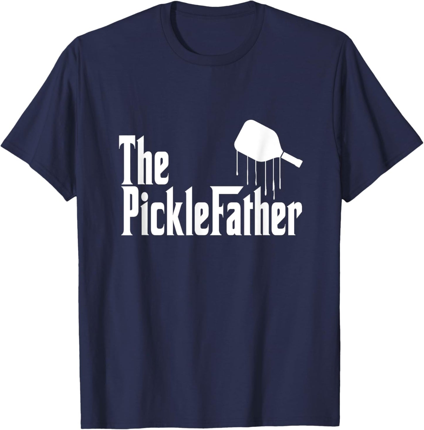 Funny Pickleball The Picklefather Funny Fathers T-Shirt - T-Shirt | Navy
