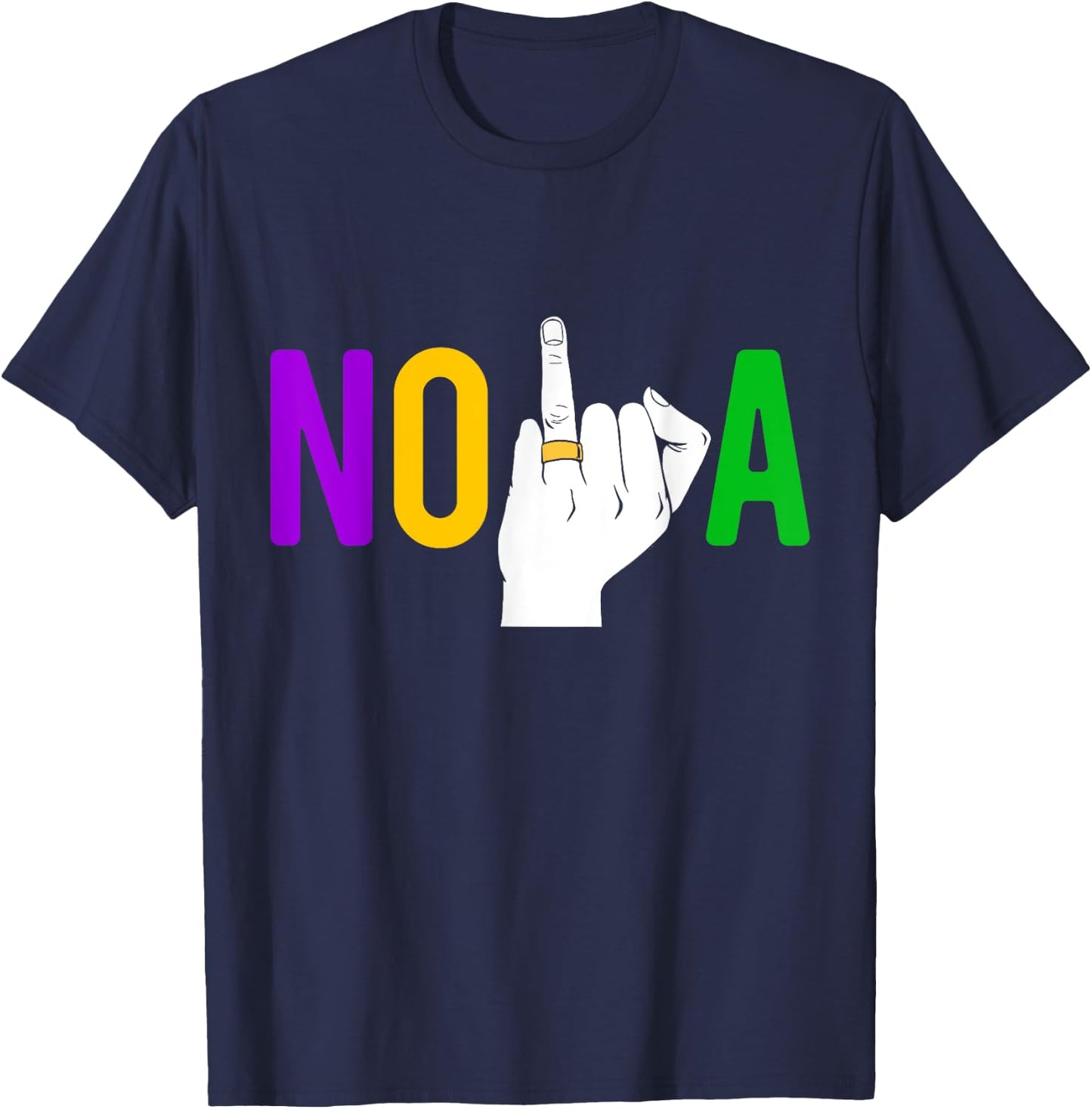New Orleans Bachelorette Party Ring Mardi Gras Girls Trip T-Shirt - T-Shirt | Navy