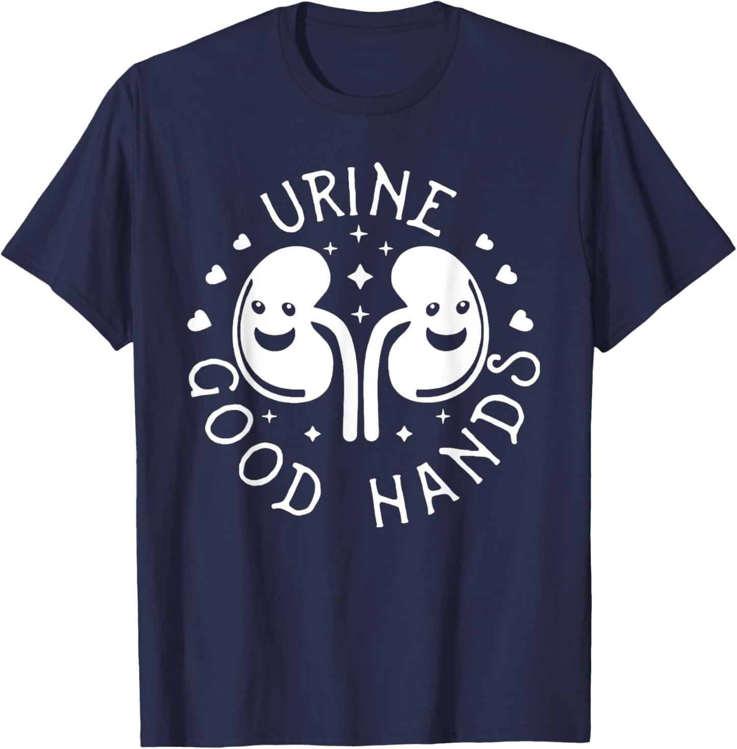 Urine good hand Funny design T-Shirt - T-Shirt | Navy
