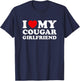 I Love (Heart) My Cougar Girlfriend T-Shirt - T-Shirt | Navy