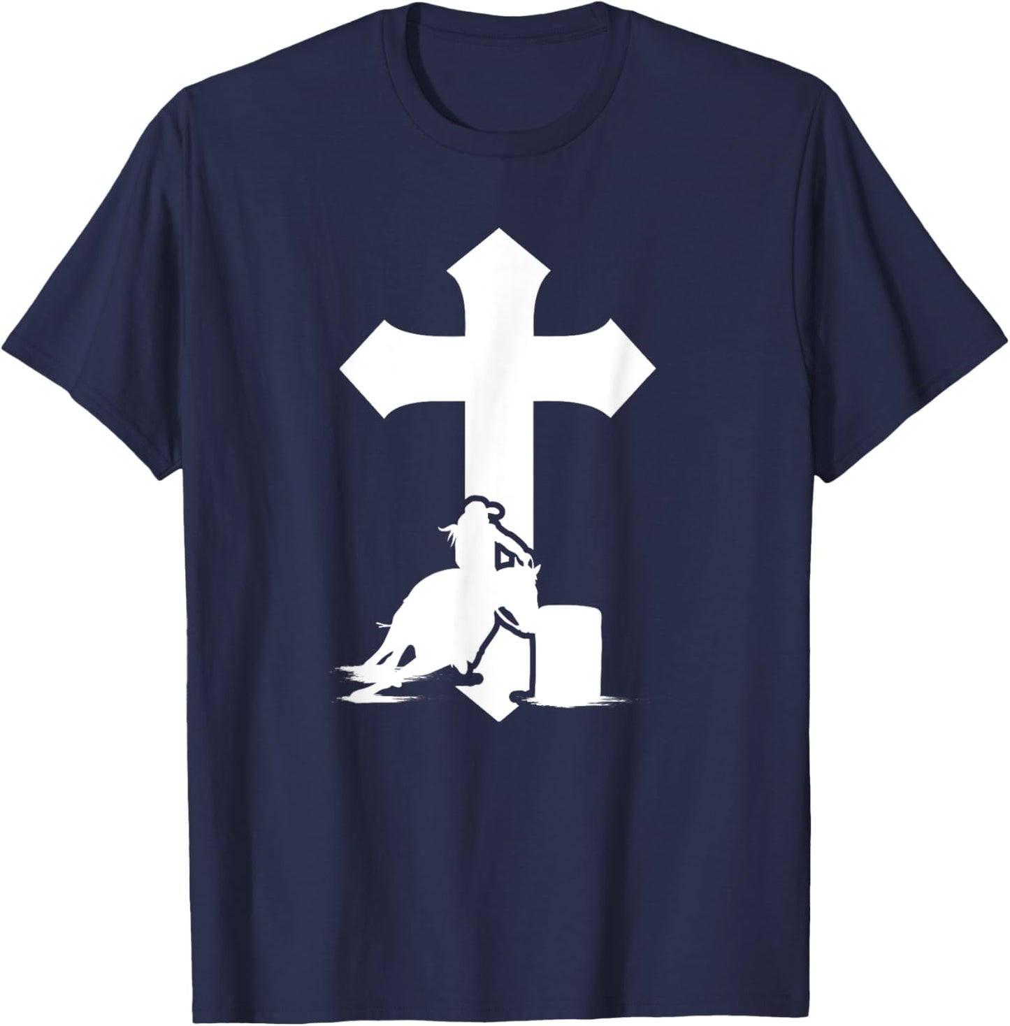 Barrel Racing Cross Barrel Racer Barrel Race T-Shirt - T-Shirt | Navy