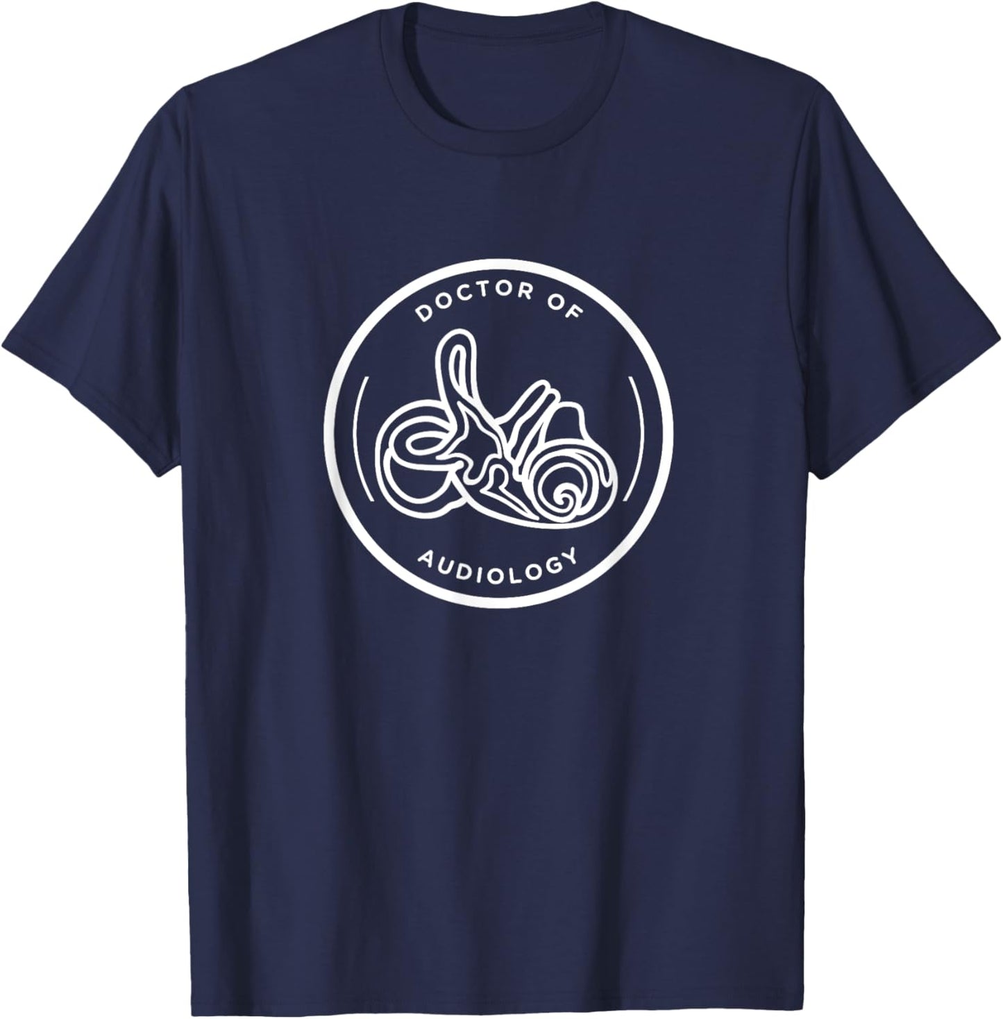 Doctor of Audiology Cochlea Inner Ear AuD T-Shirt - T-Shirt | Navy
