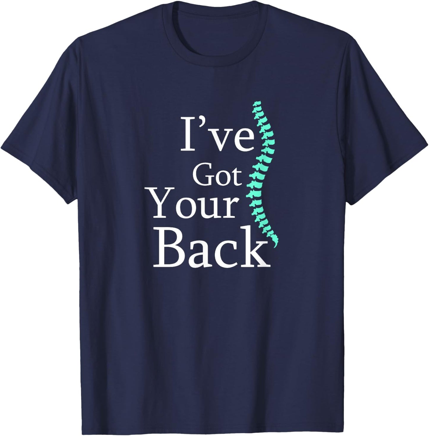 Your Back Chiropractor Gift T-Shirt - T-Shirt | Navy