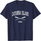 Catawba Island Ohio Vintage Nautical Paddles Sports Oars T-Shirt - T-Shirt | Navy
