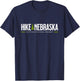 Nebraska Scotts Bluff Monument Hike Tree Retro Graphic T-Shirt - T-Shirt | Navy