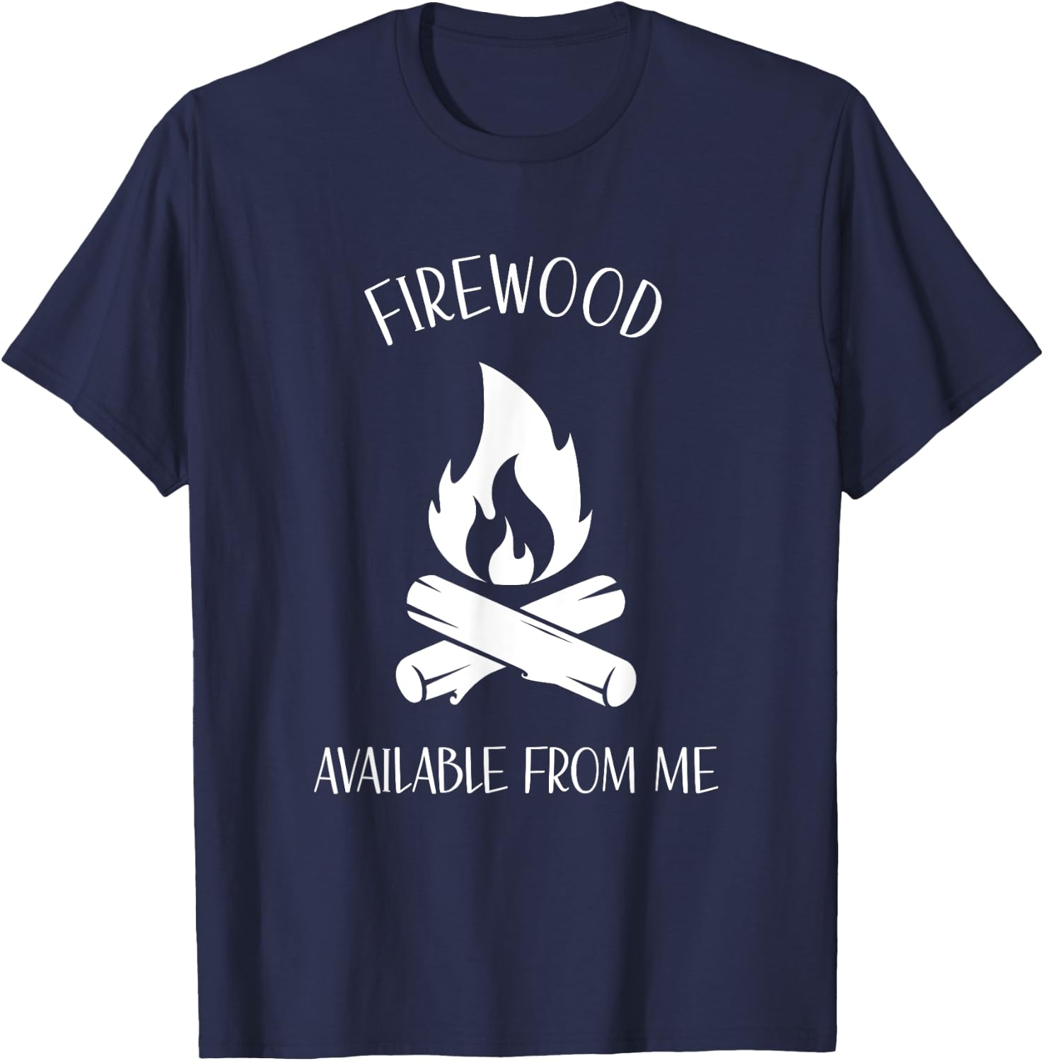 Lumberjack Selling Firewood T-Shirt - T-Shirt | Navy