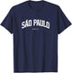 Sao Paulo Brazil - College Style Vacation Souvenir T-Shirt - T-Shirt | Navy