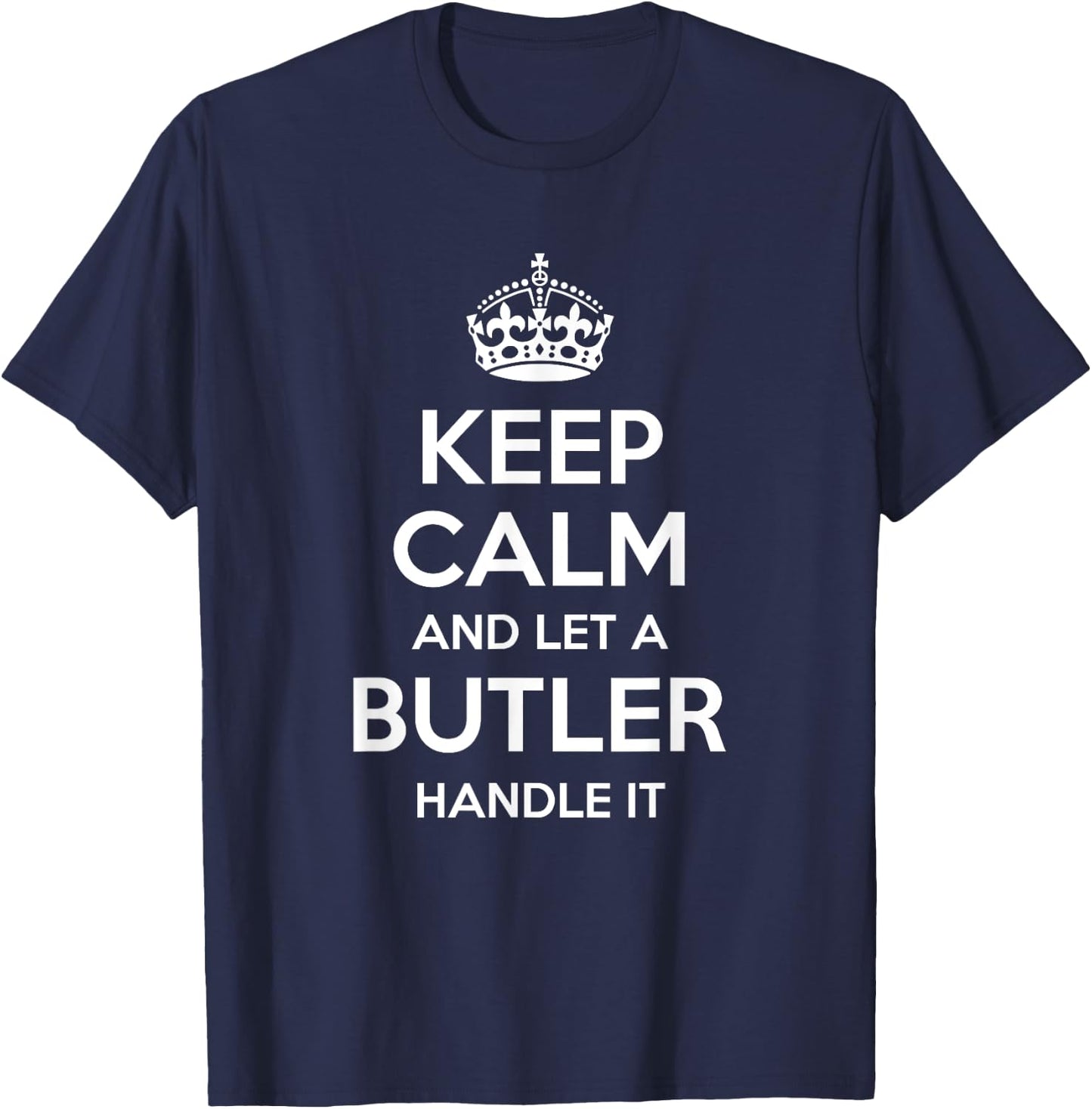 BUTLER Funny Surname Family Tree Birthday Reunion Gift T-Shirt - T-Shirt | Navy