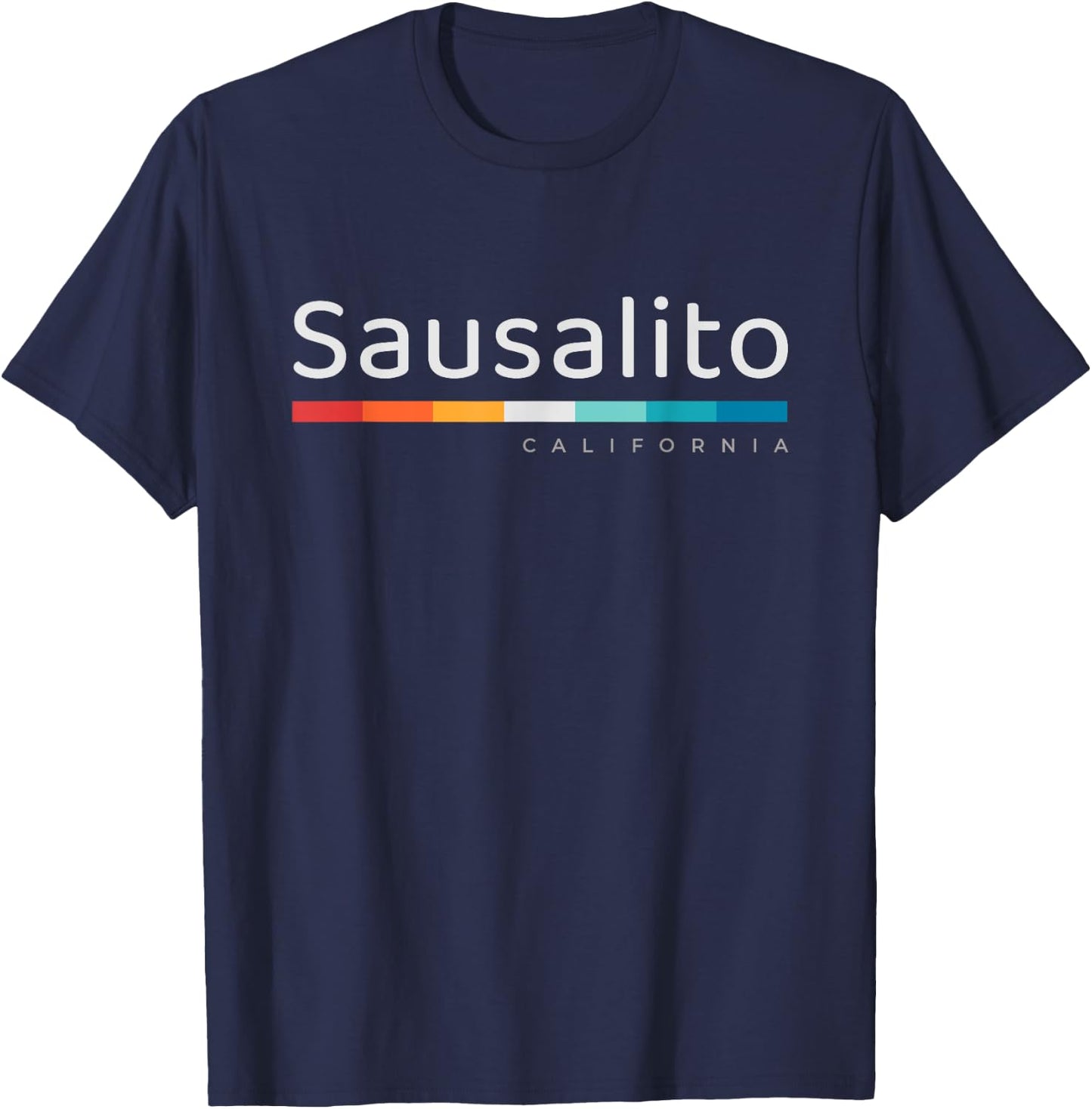 Sausalito CA California T-Shirt - T-Shirt | Navy