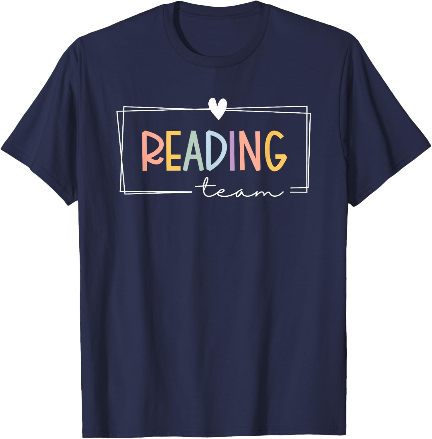 Reading Specialist Team Reading Interventionist Squad T-Shirt - T-Shirt | Navy