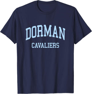 Dorman High School HS Roebuck SC Retro Sports T-Shirt - T-Shirt | Navy