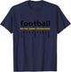 Notre Dame Crusaders Football Lines HS T-Shirt - T-Shirt | Navy