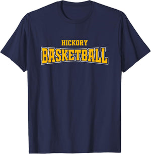 Hickory High School Basketball Warp HS T-Shirt - T-Shirt | Navy