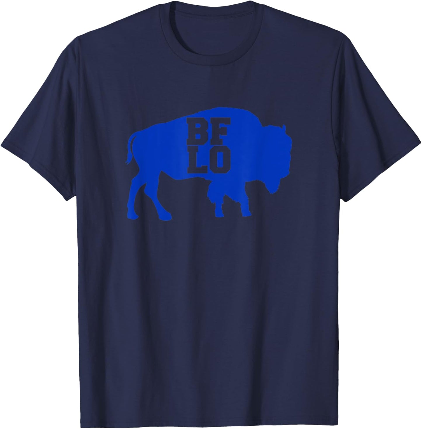 BFLO Buffalo NY Blue Graphic T-Shirt - T-Shirt | Navy
