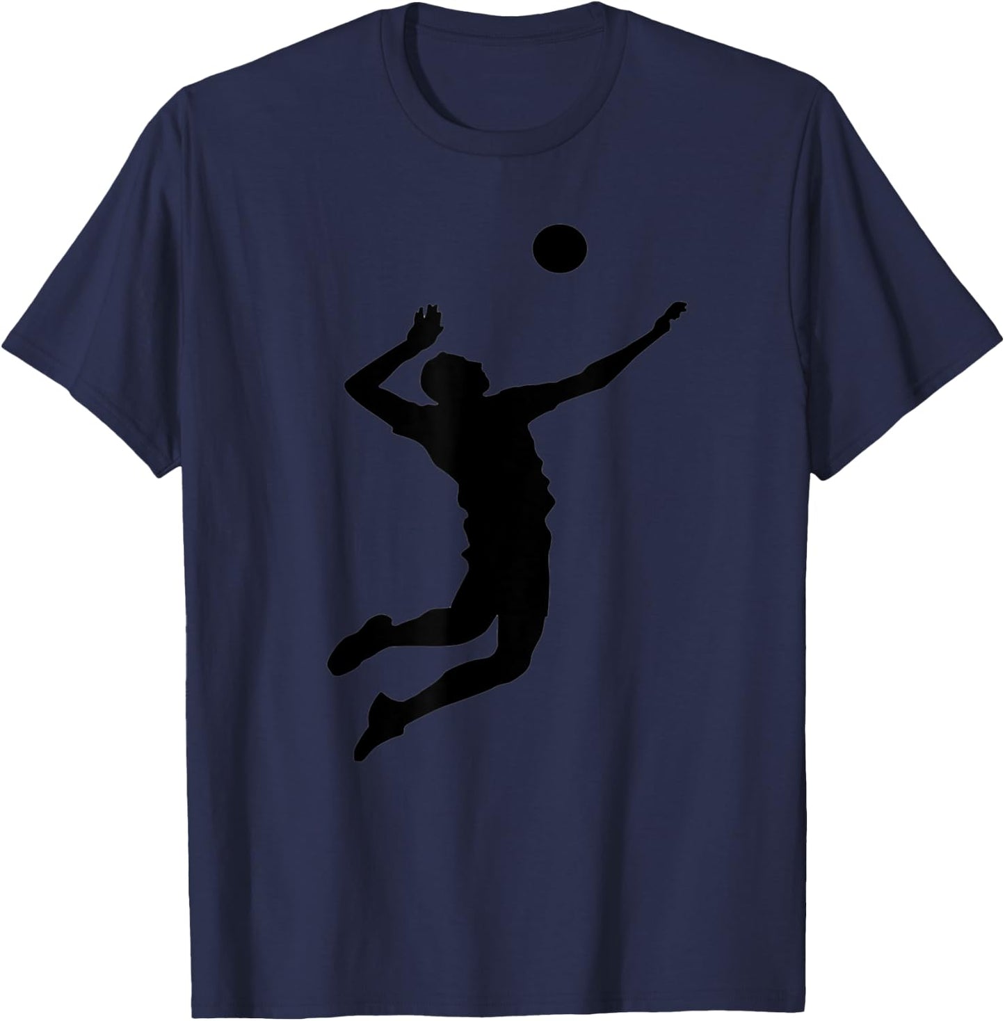 volleyball player spiking ball Gifts men T-Shirt - T-Shirt | Navy