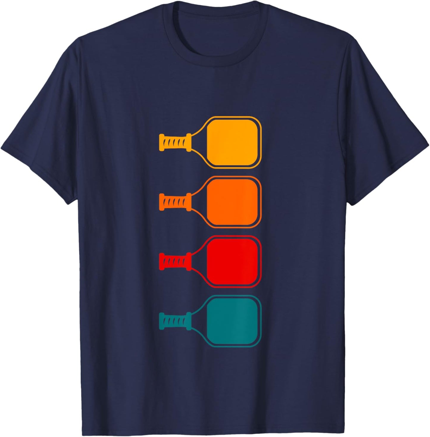 Retro Pickleball T-Shirt - T-Shirt | Navy