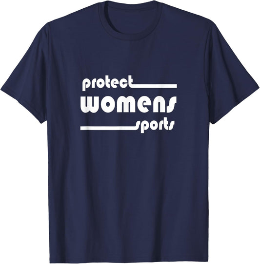 PROTECT WOMEN'S SPORTS Save Title IX High School College T-Shirt - T-Shirt | Navy