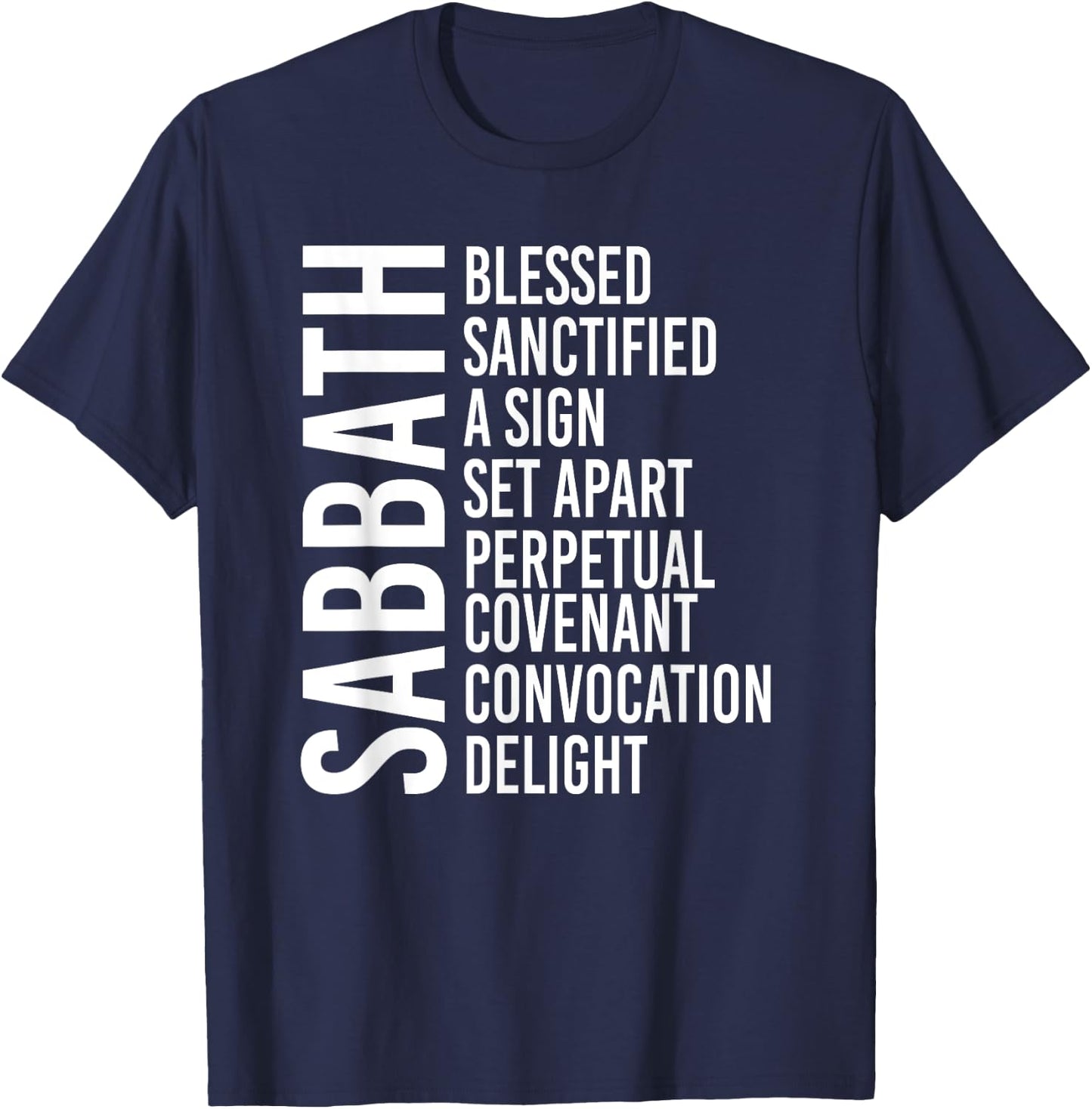 Sabbath Commandment T-Shirt - T-Shirt | Navy