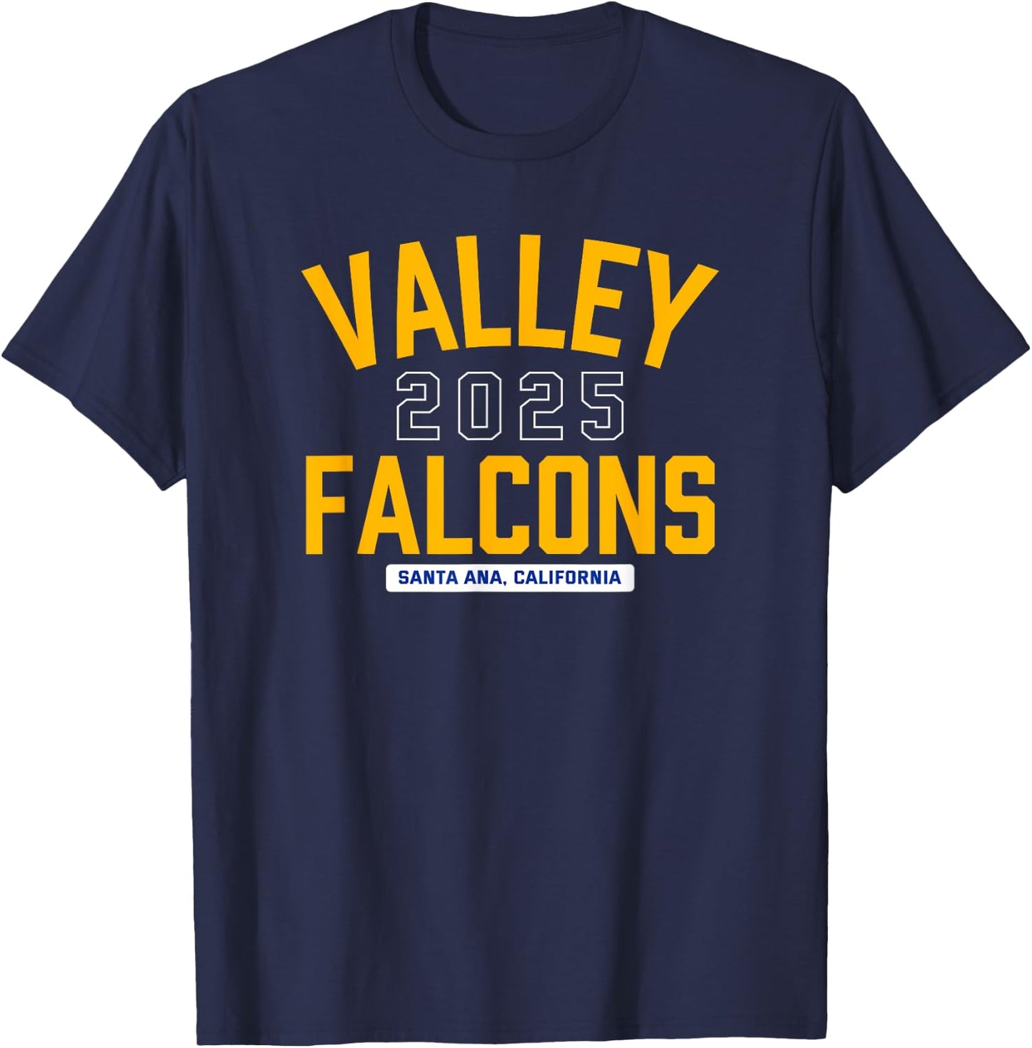 Valley Falcons Santa Ana, California 2025 T-Shirt - T-Shirt | Navy