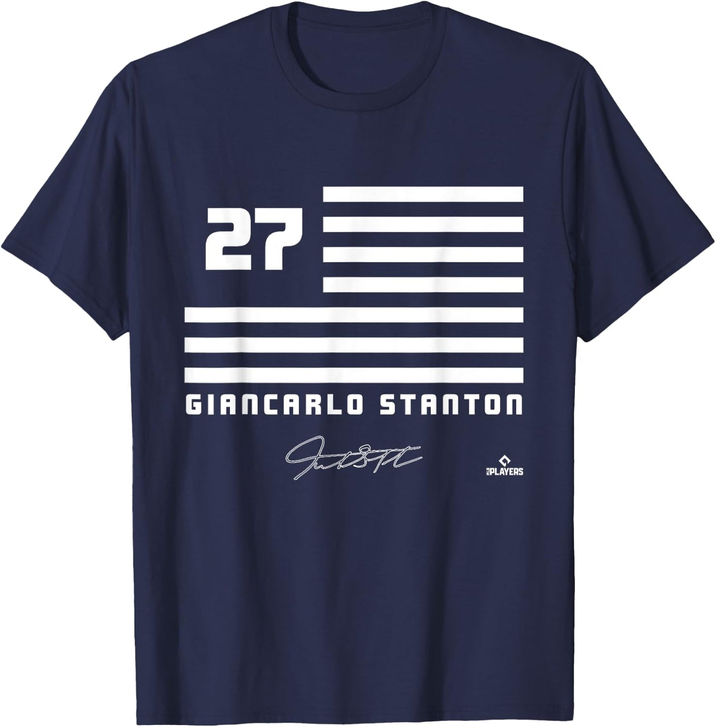 Giancarlo Stanton Flag Name T-Shirt - T-Shirt | Navy