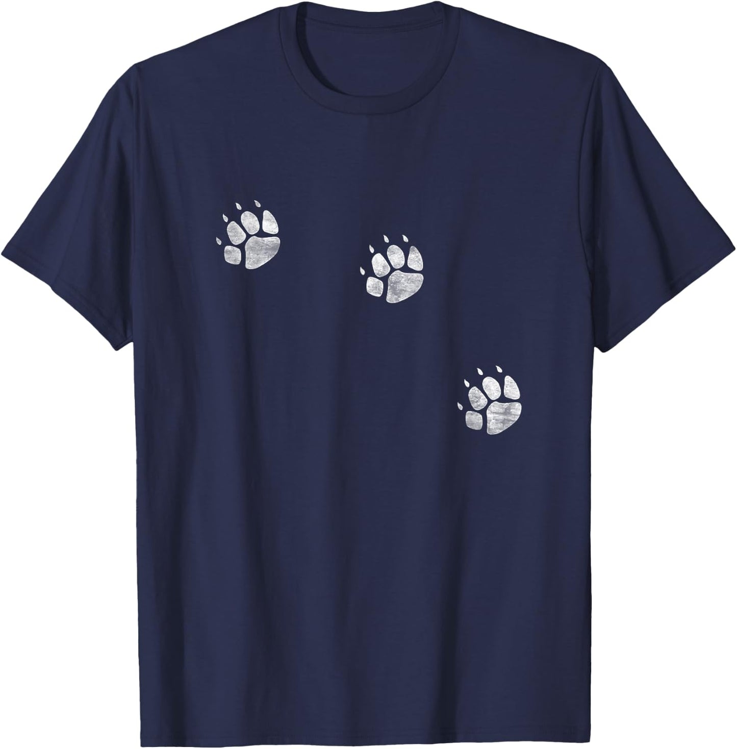 3 Legs Dog Cat Paw Prints Three Legged Tripod Special Dogs Men Women Girls Kids T-Shirt - T-Shirt | Navy