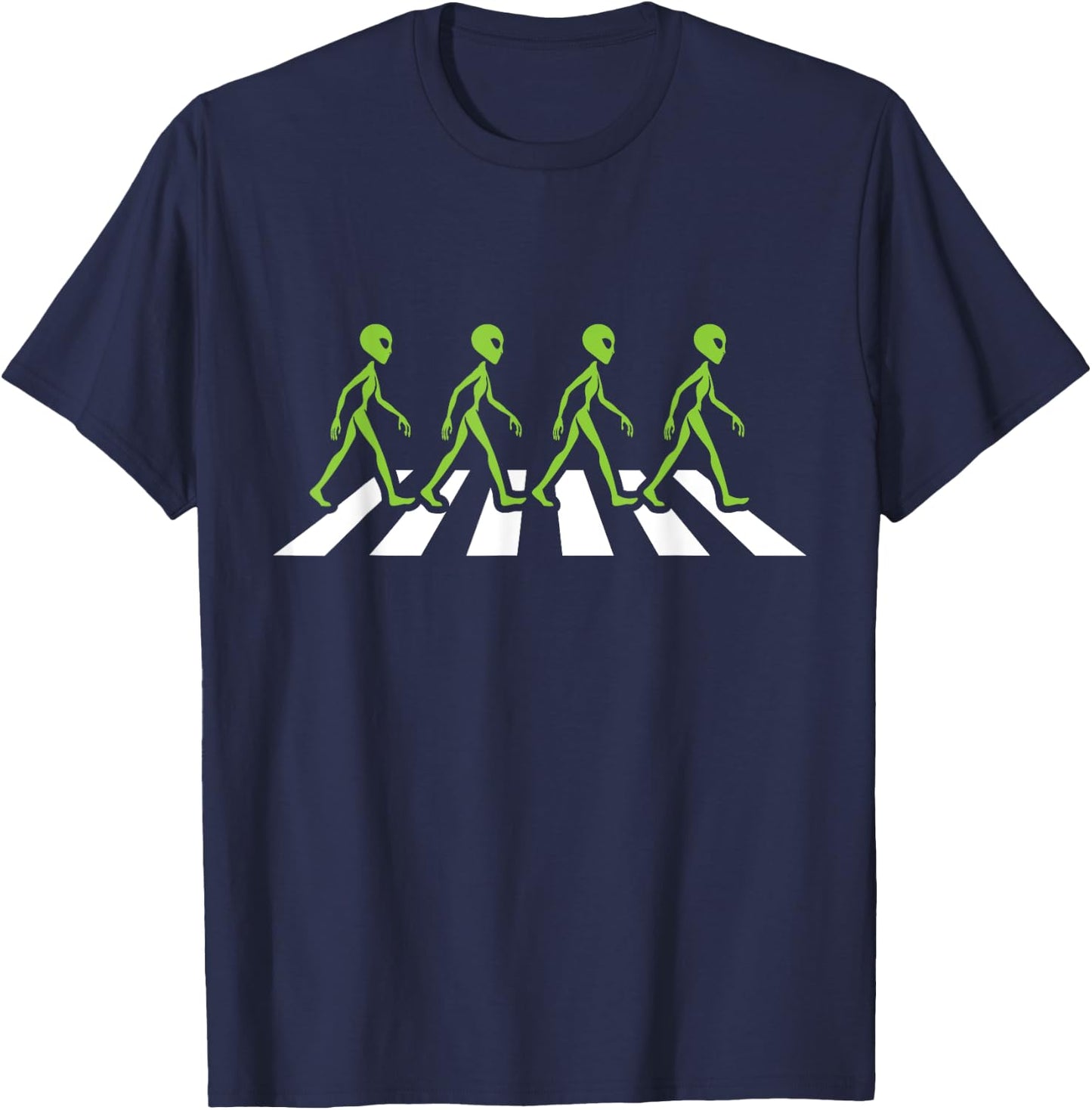 Aliens cross the street UFO enthusiasts - Alien T-Shirt - T-Shirt | Navy