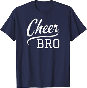 Cheer Bro Cheerleader Brother T-Shirt - T-Shirt | Navy