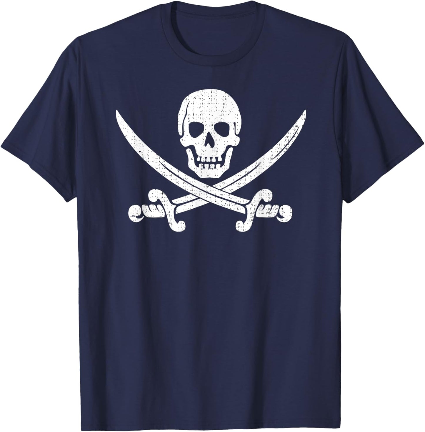 Skull Crossbones Pirate shirts T-Shirt - T-Shirt | Navy