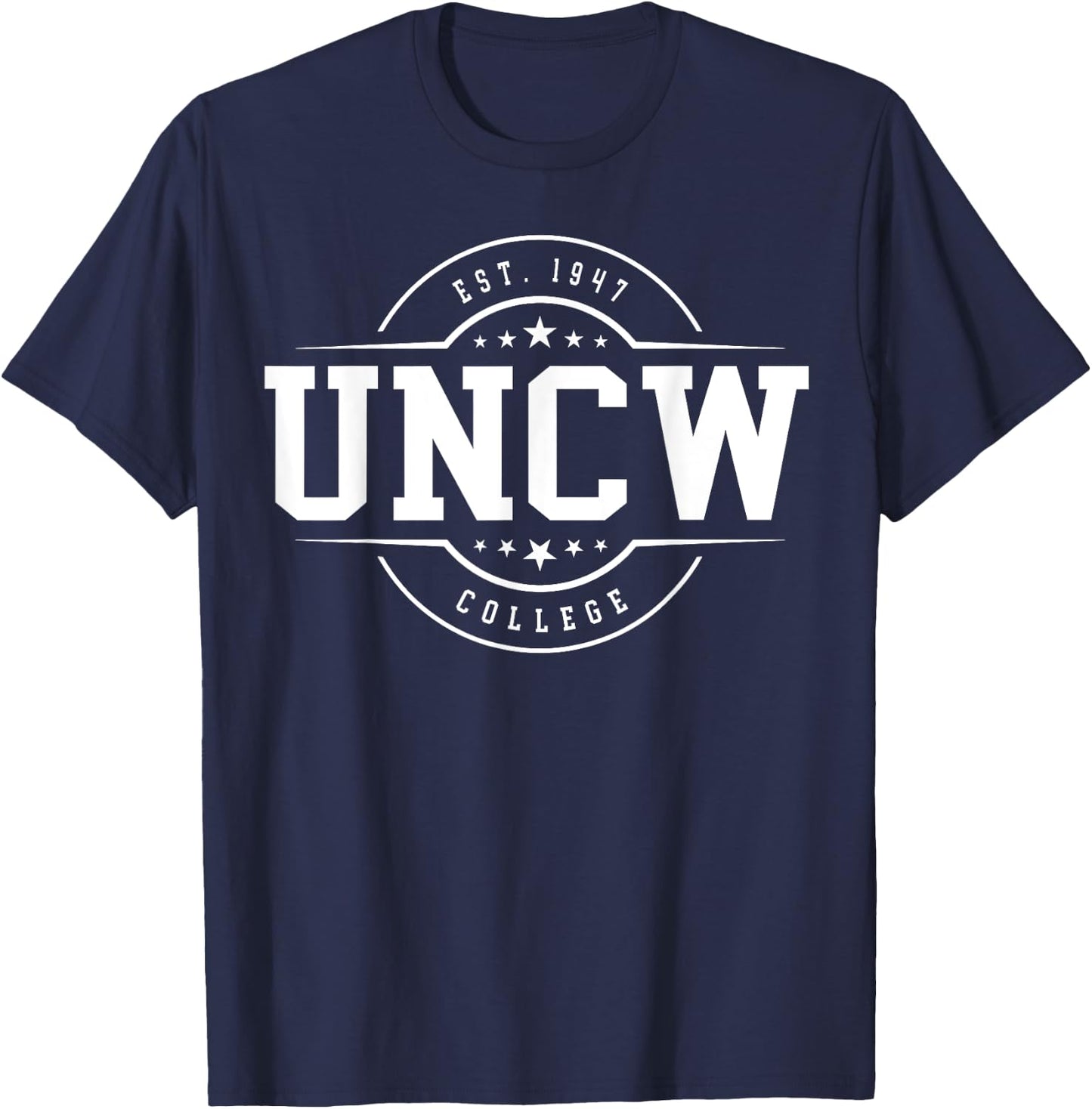 UNCW Arch Vintage Retro College Arch Vintage Classic Design T-Shirt - T-Shirt | Navy