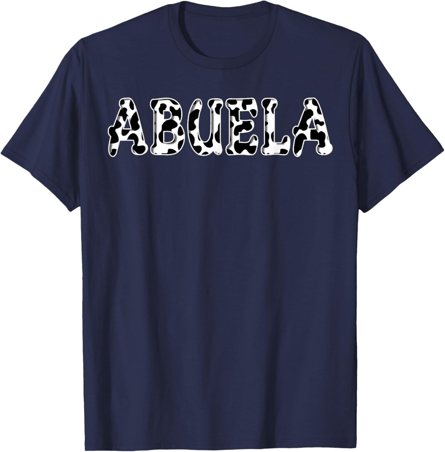 Cow Abuela Birthday Family Matching Girl Boy Farm Birthday T-Shirt - T-Shirt | Navy