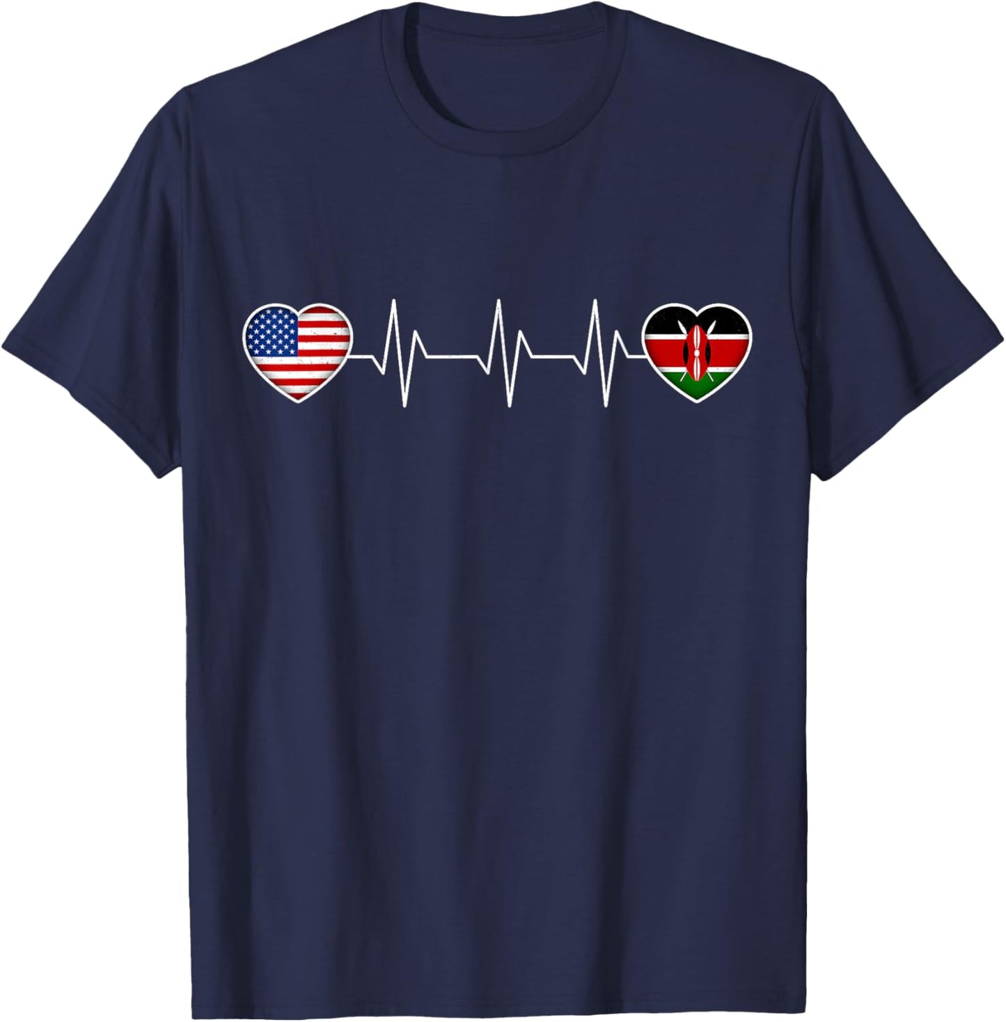 Kenya & USA T-Shirt - T-Shirt | Navy