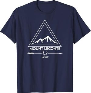 Mount Mt LeConte Smoky Mountains Tennessee Hiking T-Shirt - T-Shirt | Navy