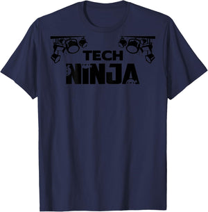Theatre Tech Ninja Theater Tech Ninja backstage T-Shirt - T-Shirt | Navy