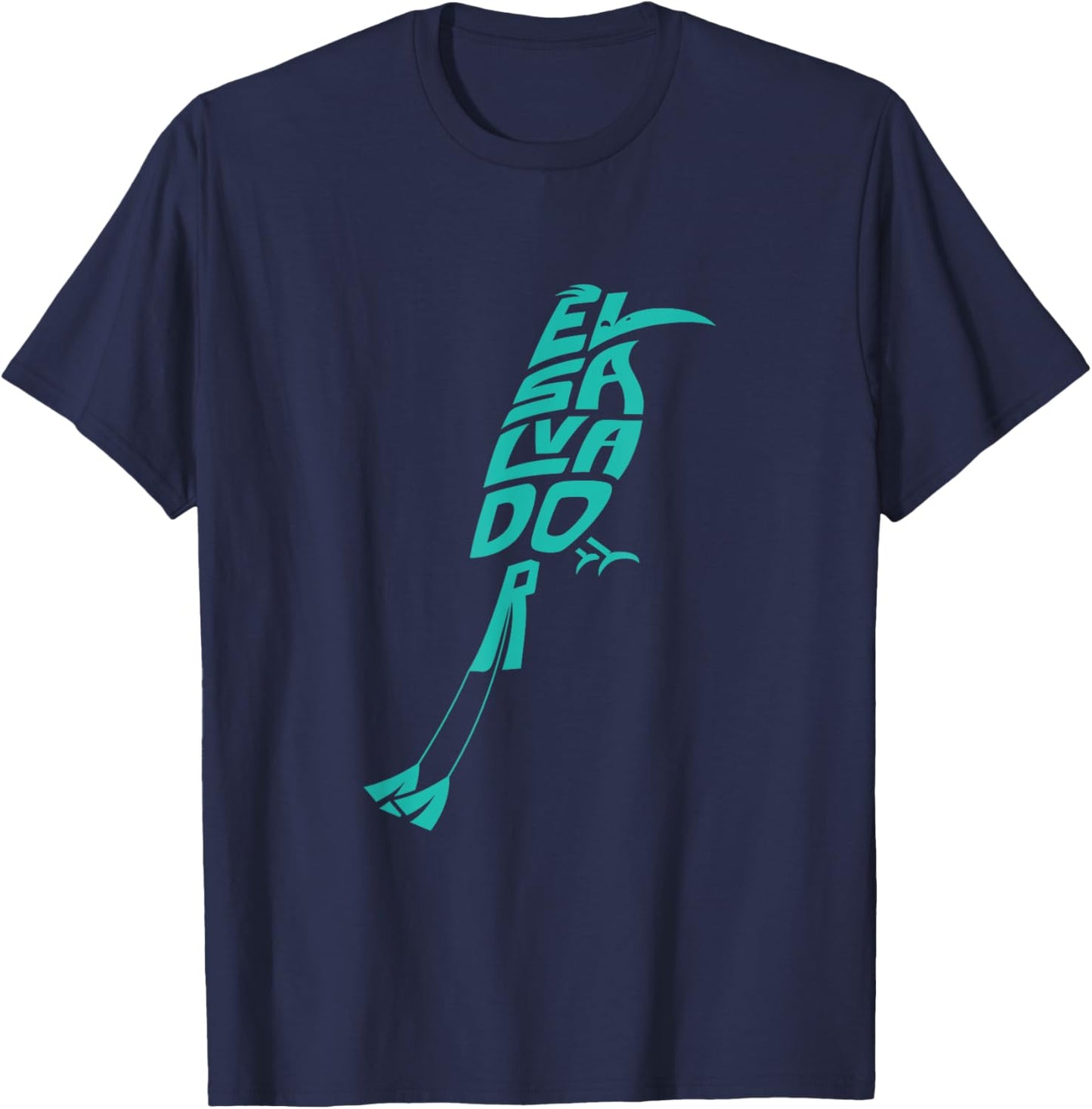 El Salvador Motmot Bird Word Art - Funny Animal T-Shirt - T-Shirt | Navy