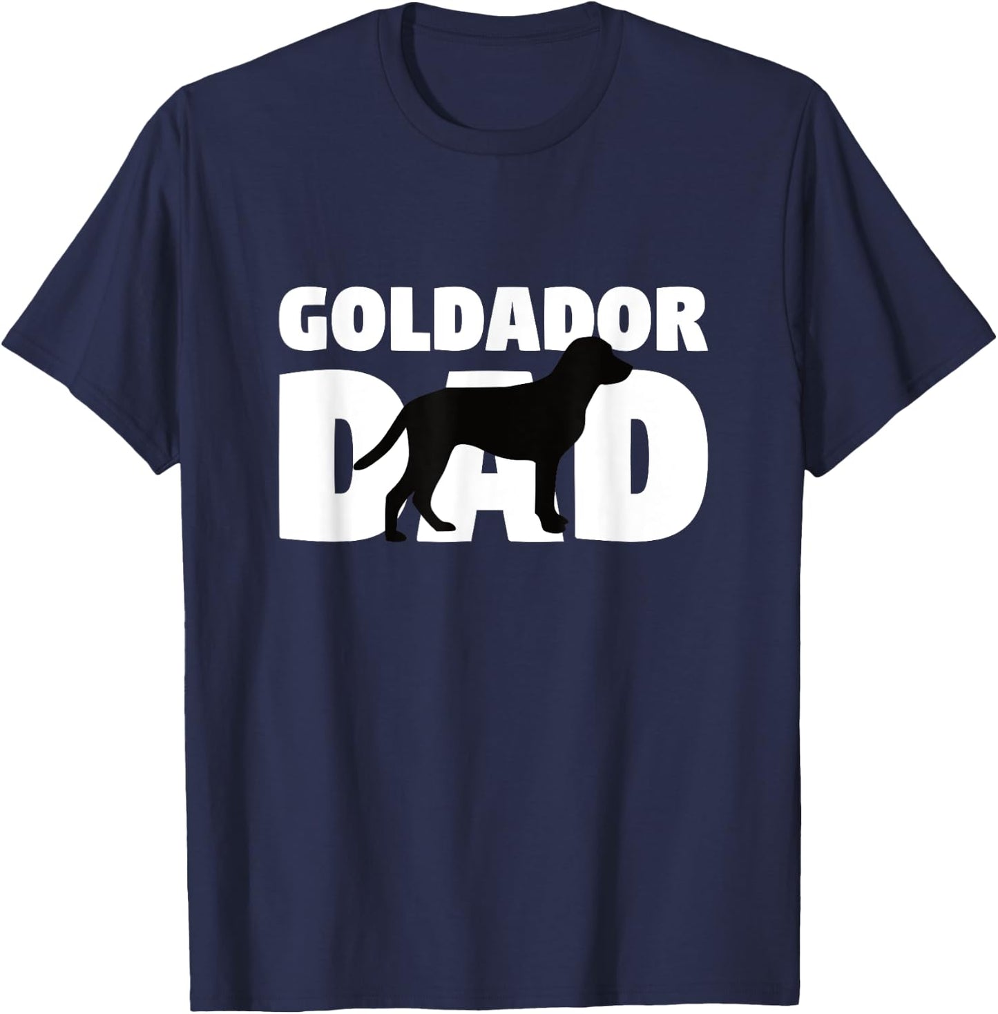 Goldador Gift Dog Father 'Goldador Dad' Funny Goldador T-Shirt - T-Shirt | Navy