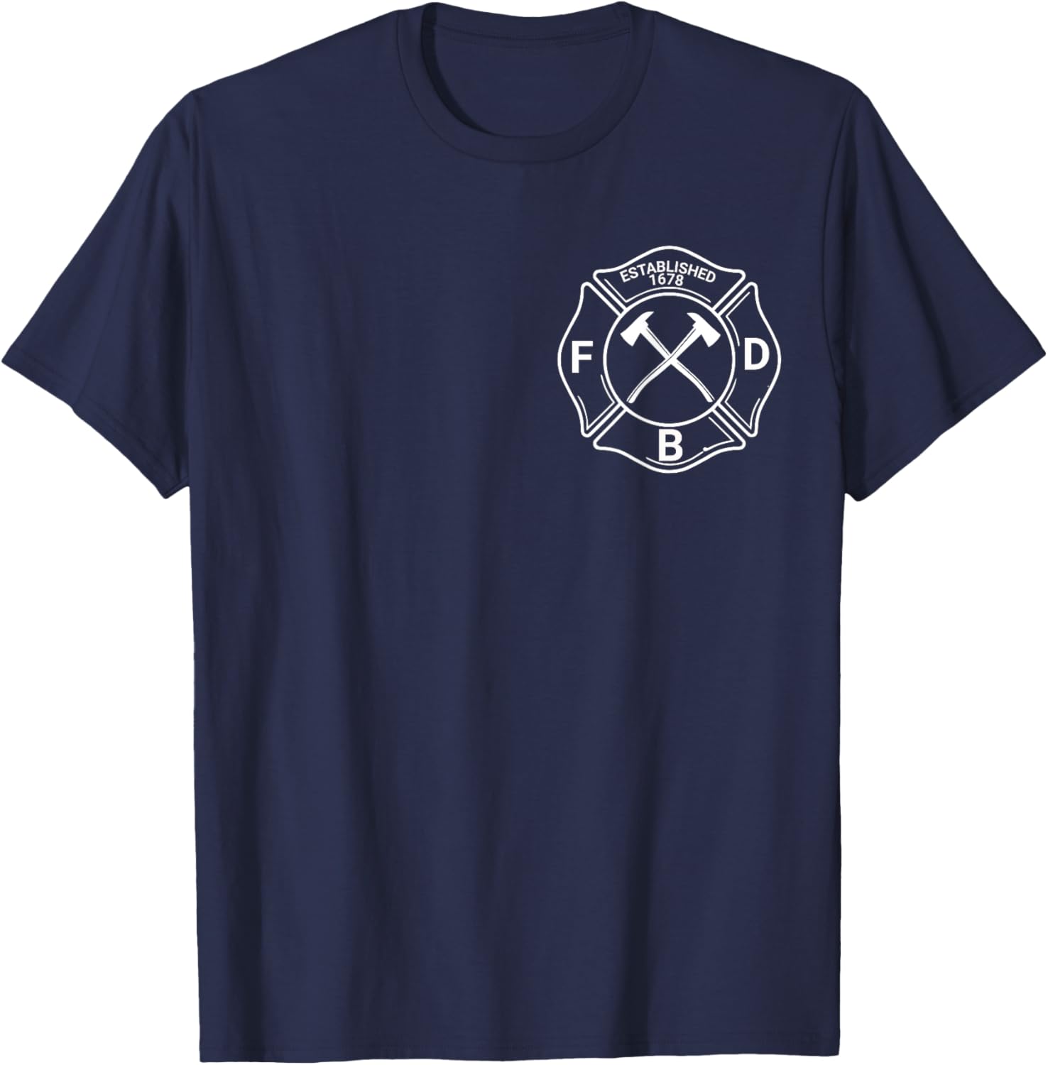 Boston Fire Department, Firefighter T-Shirt - T-Shirt | Navy