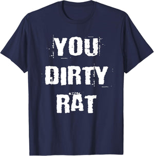 You Dirty Rat Old School Gangster T-Shirt - T-Shirt | Navy