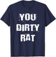 You Dirty Rat Old School Gangster T-Shirt - T-Shirt | Navy