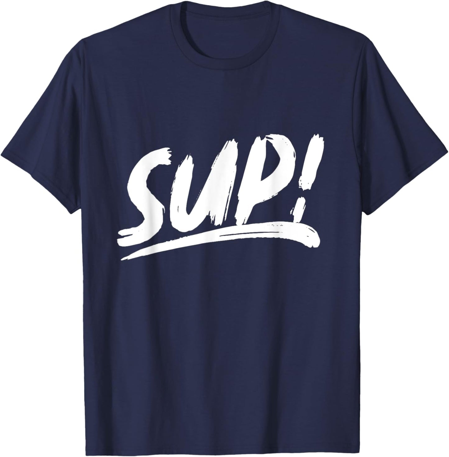 That Says Sup - Brushstroke Written T-Shirt - T-Shirt | Navy
