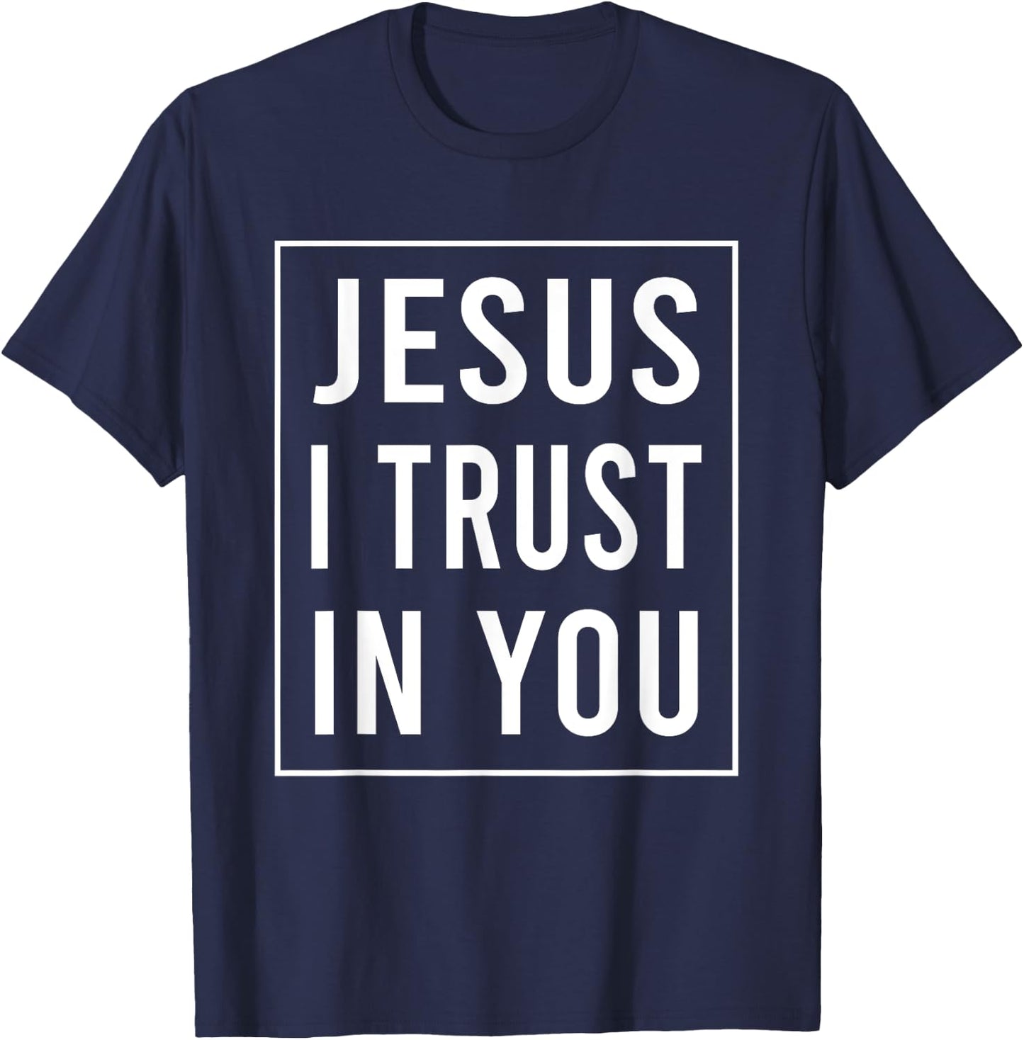Jesus I Trust In You Divine Mercy Devotion Christian Women T-Shirt - T-Shirt | Navy