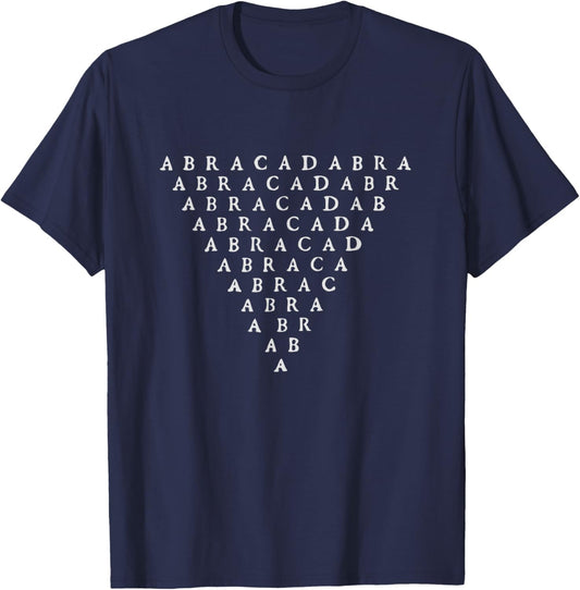 Abracadabra Ancient Magick Word Talisman Amulet T-Shirt - T-Shirt | Navy