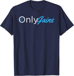 Only Gains - OnlyGains Funny Men's Fitness Bodybuilding T-Shirt - T-Shirt | Navy