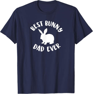 Best Bunny Dad Ever, Bunny Dad T-Shirt - T-Shirt | Navy