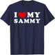 I Love My Sammy, I Heart My Sammy T-Shirt - T-Shirt | Navy