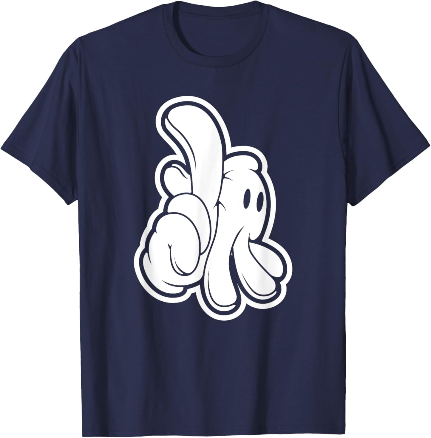 Cartoon Glove L.A. Hands Los Angeles Urban Hip Hop Street T-Shirt - T-Shirt | Navy