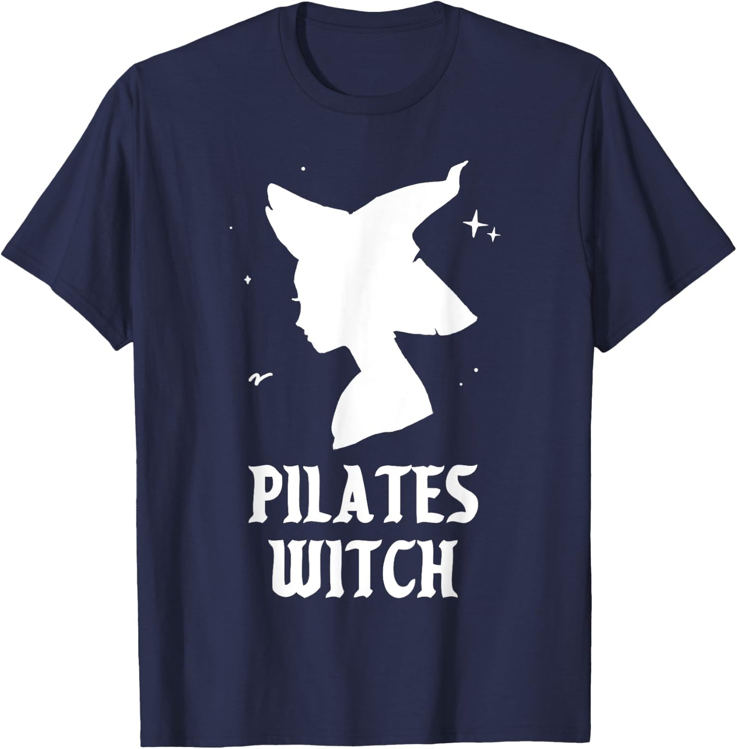 Pilates Witch Instructor Spooky Vibes Gym Halloween Costume T-Shirt - T-Shirt | Navy