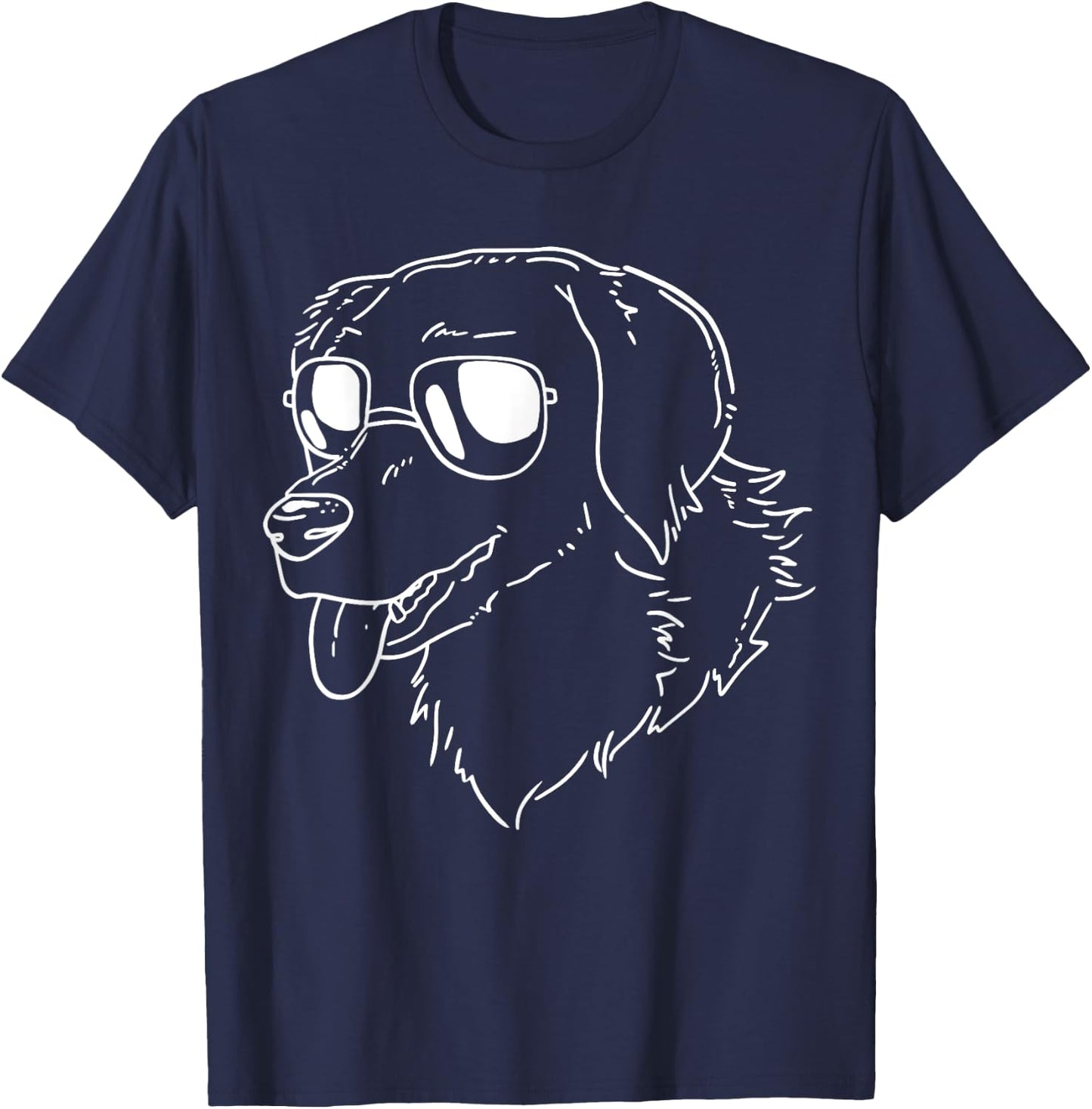 Golden Retrievers Dog Women Girls Kids T-Shirt - T-Shirt | Navy
